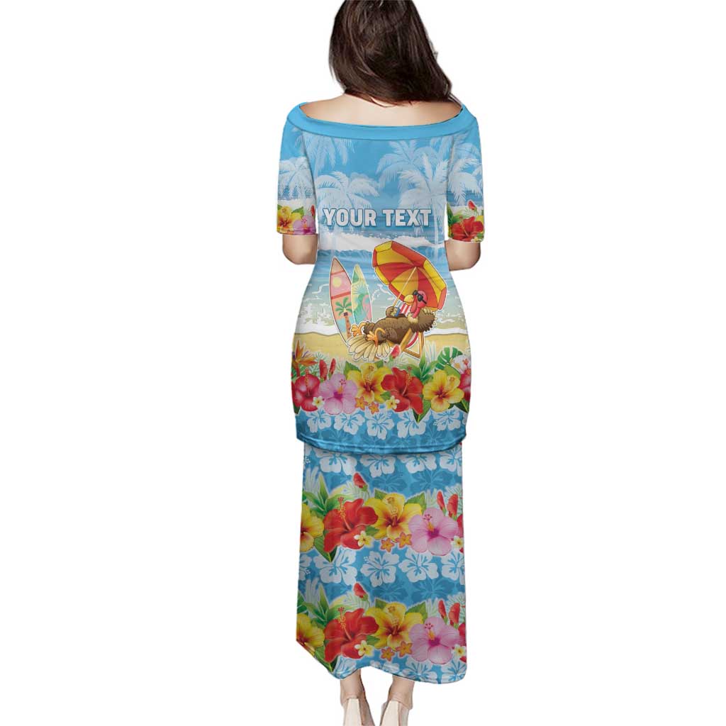 Personalised Hawaii Funny Thanksgiving Family Matching Puletasi and Hawaiian Shirt Thankful From The Beach LT05 - Polynesian Pride