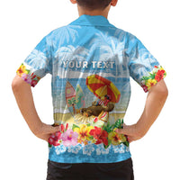 Personalised Hawaii Funny Thanksgiving Family Matching Summer Maxi Dress and Hawaiian Shirt Thankful From The Beach LT05 - Polynesian Pride