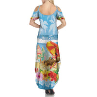 Personalised Hawaii Funny Thanksgiving Family Matching Summer Maxi Dress and Hawaiian Shirt Thankful From The Beach LT05 - Polynesian Pride