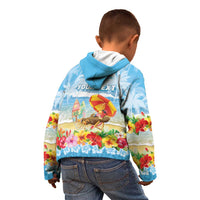 Personalised Hawaii Funny Thanksgiving Kid Hoodie Thankful From The Beach LT05 - Polynesian Pride