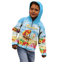 Personalised Hawaii Funny Thanksgiving Kid Hoodie Thankful From The Beach LT05 - Polynesian Pride