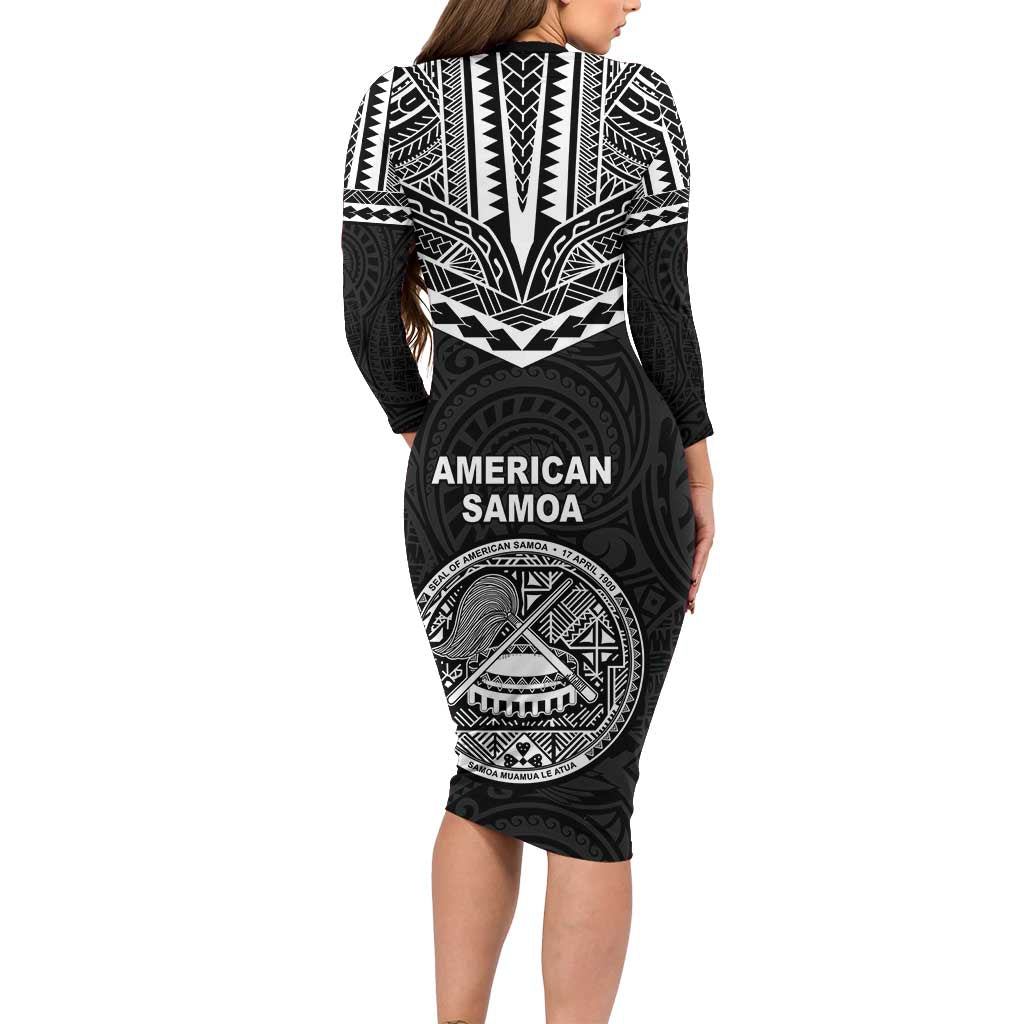 American Samoa MLK Day Family Matching Long Sleeve Bodycon Dress and Hawaiian Shirt Polynesian Style LT05 - Polynesian Pride