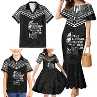 American Samoa MLK Day Family Matching Mermaid Dress and Hawaiian Shirt Polynesian Style LT05 - Polynesian Pride