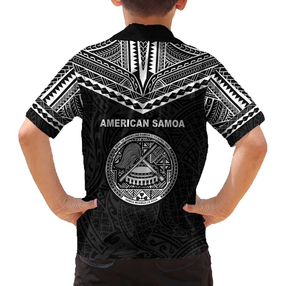 American Samoa MLK Day Family Matching Off The Shoulder Long Sleeve Dress and Hawaiian Shirt Polynesian Style LT05 - Polynesian Pride