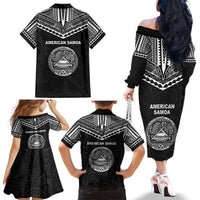 American Samoa MLK Day Family Matching Off The Shoulder Long Sleeve Dress and Hawaiian Shirt Polynesian Style LT05 - Polynesian Pride