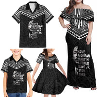 American Samoa MLK Day Family Matching Off Shoulder Maxi Dress and Hawaiian Shirt Polynesian Style LT05 - Polynesian Pride