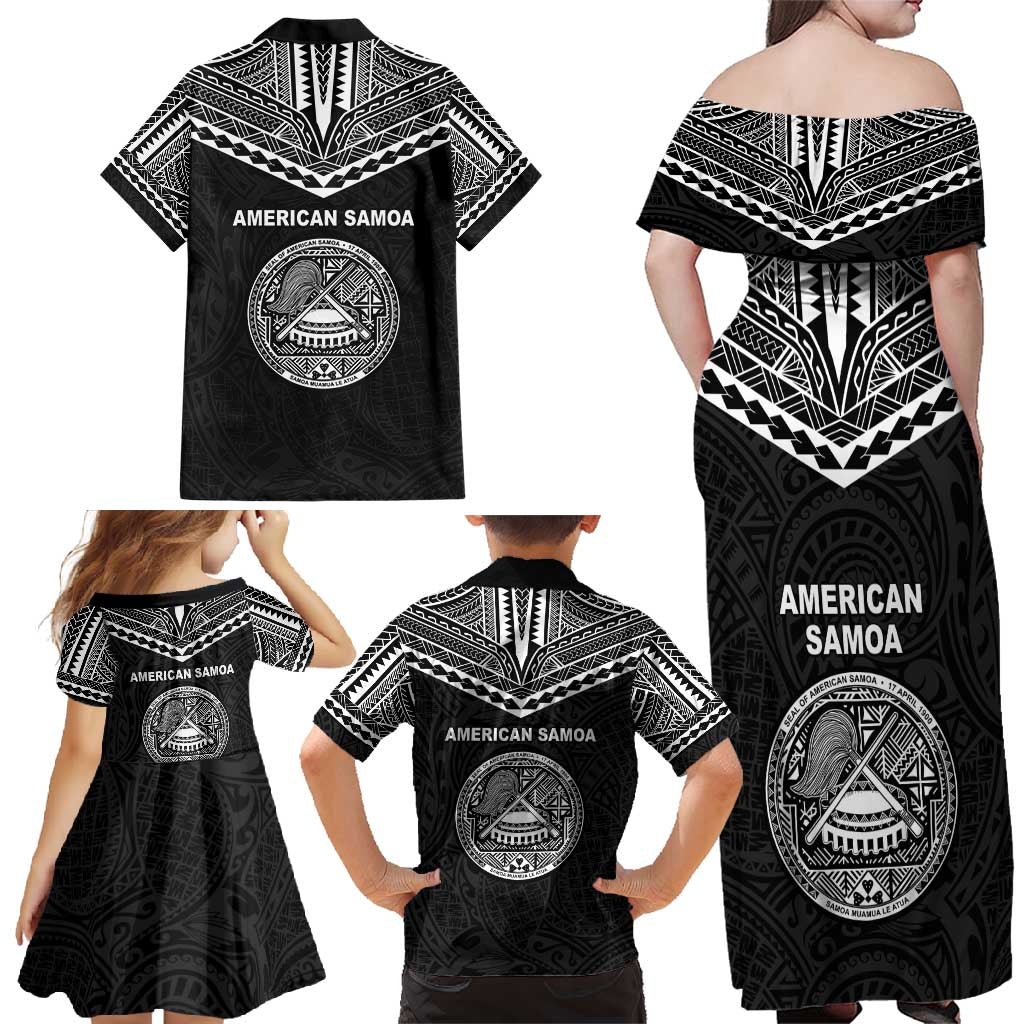 American Samoa MLK Day Family Matching Off Shoulder Maxi Dress and Hawaiian Shirt Polynesian Style LT05 - Polynesian Pride