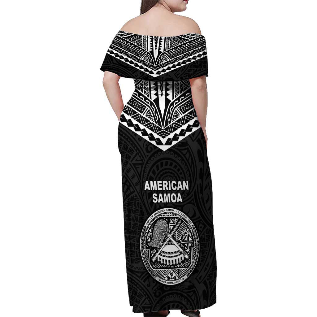 American Samoa MLK Day Family Matching Off Shoulder Maxi Dress and Hawaiian Shirt Polynesian Style LT05 - Polynesian Pride