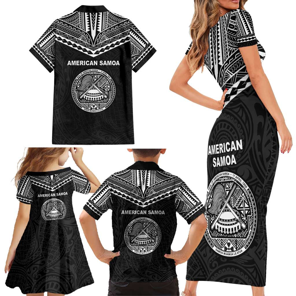 American Samoa MLK Day Family Matching Short Sleeve Bodycon Dress and Hawaiian Shirt Polynesian Style LT05 - Polynesian Pride