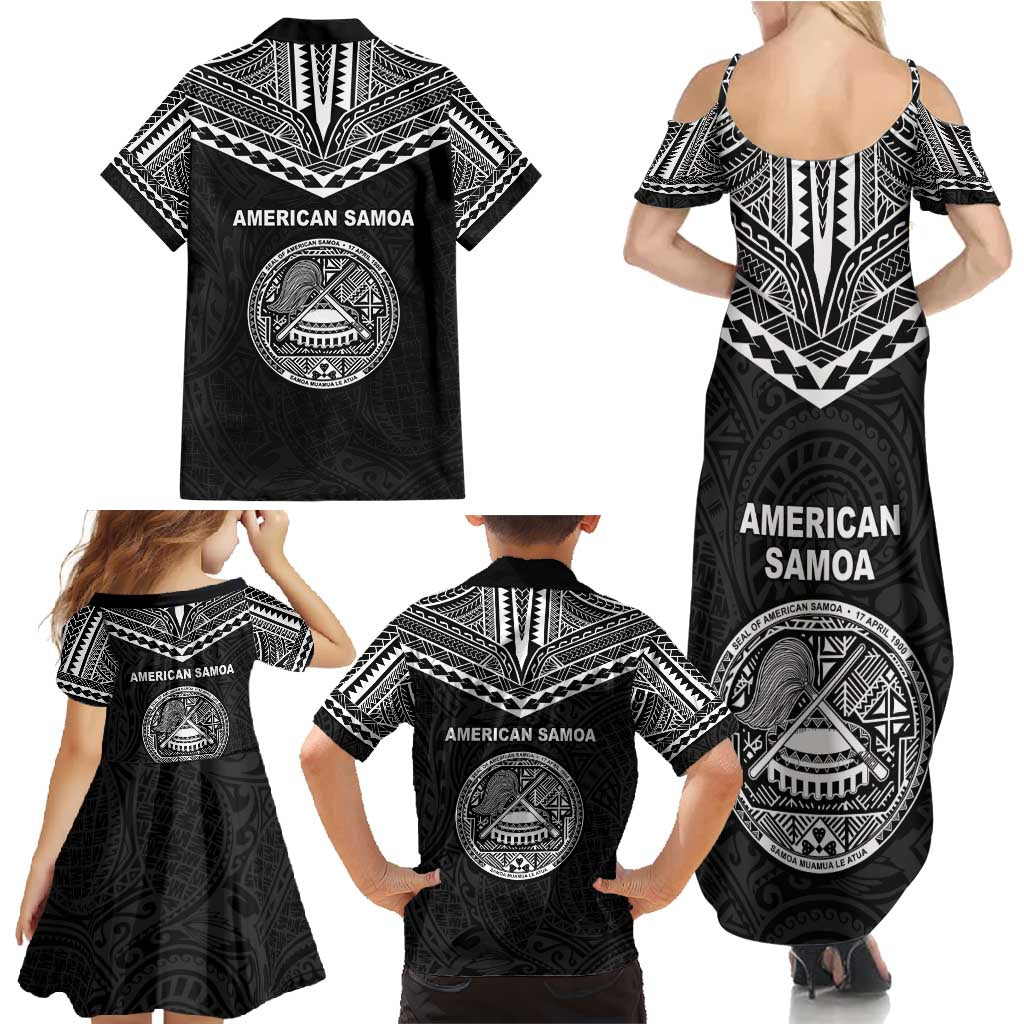American Samoa MLK Day Family Matching Summer Maxi Dress and Hawaiian Shirt Polynesian Style LT05 - Polynesian Pride