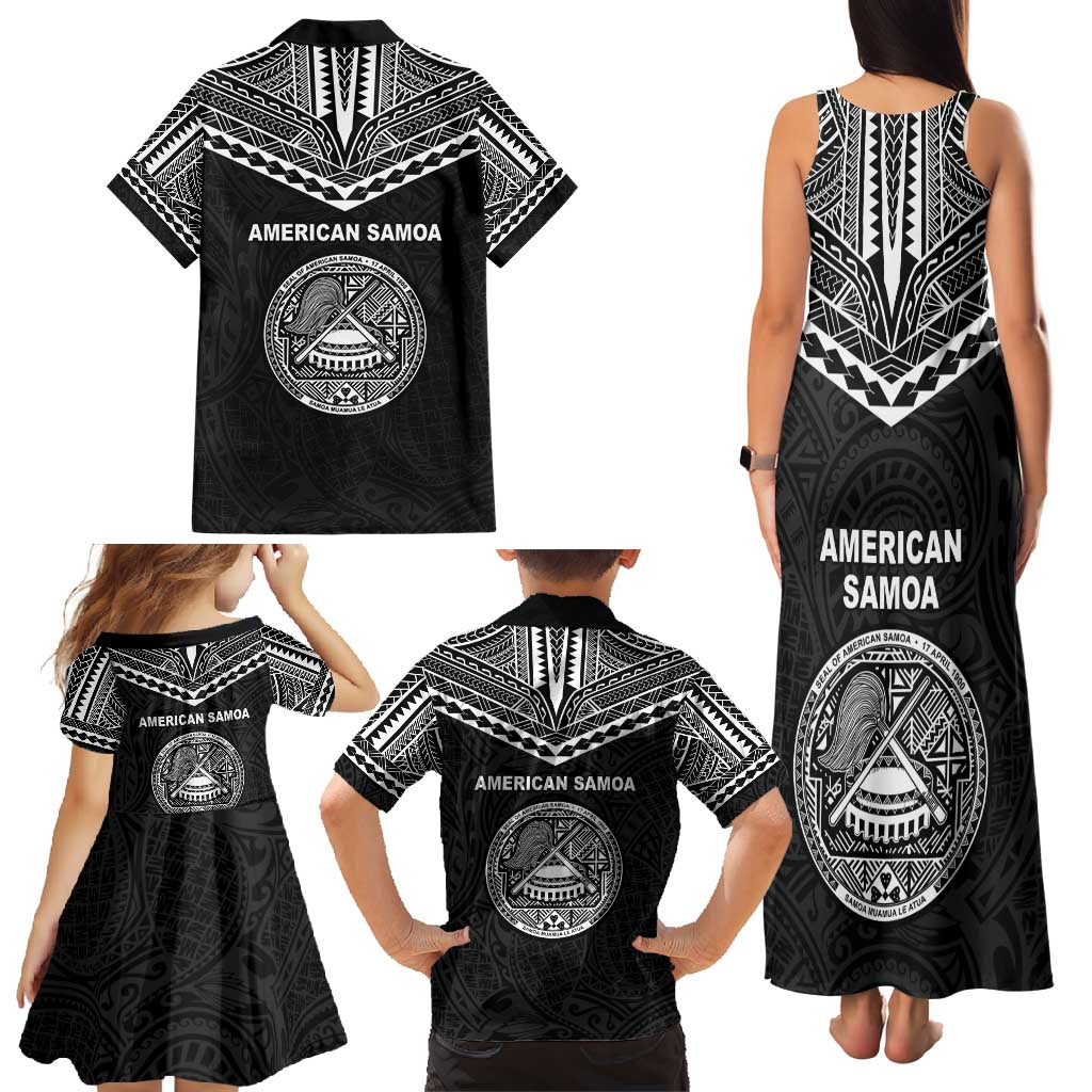 American Samoa MLK Day Family Matching Tank Maxi Dress and Hawaiian Shirt Polynesian Style LT05 - Polynesian Pride
