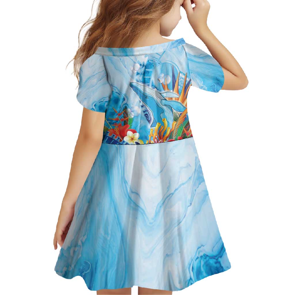 Polynesia Humpback Whale Family Matching Long Sleeve Bodycon Dress and Hawaiian Shirt Ocean Style LT05 - Polynesian Pride