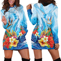 Polynesia Humpback Whale Hoodie Dress Ocean Style LT05 - Polynesian Pride