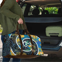 New Zealand Tui Bird Travel Bag Maori Koru With Kowhai Flowers LT05 - Polynesian Pride
