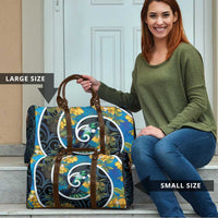 New Zealand Tui Bird Travel Bag Maori Koru With Kowhai Flowers LT05 - Polynesian Pride