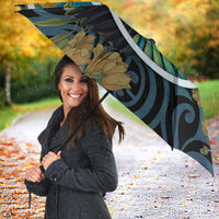 New Zealand Tui Bird Umbrella Maori Koru With Kowhai Flowers LT05 - Polynesian Pride