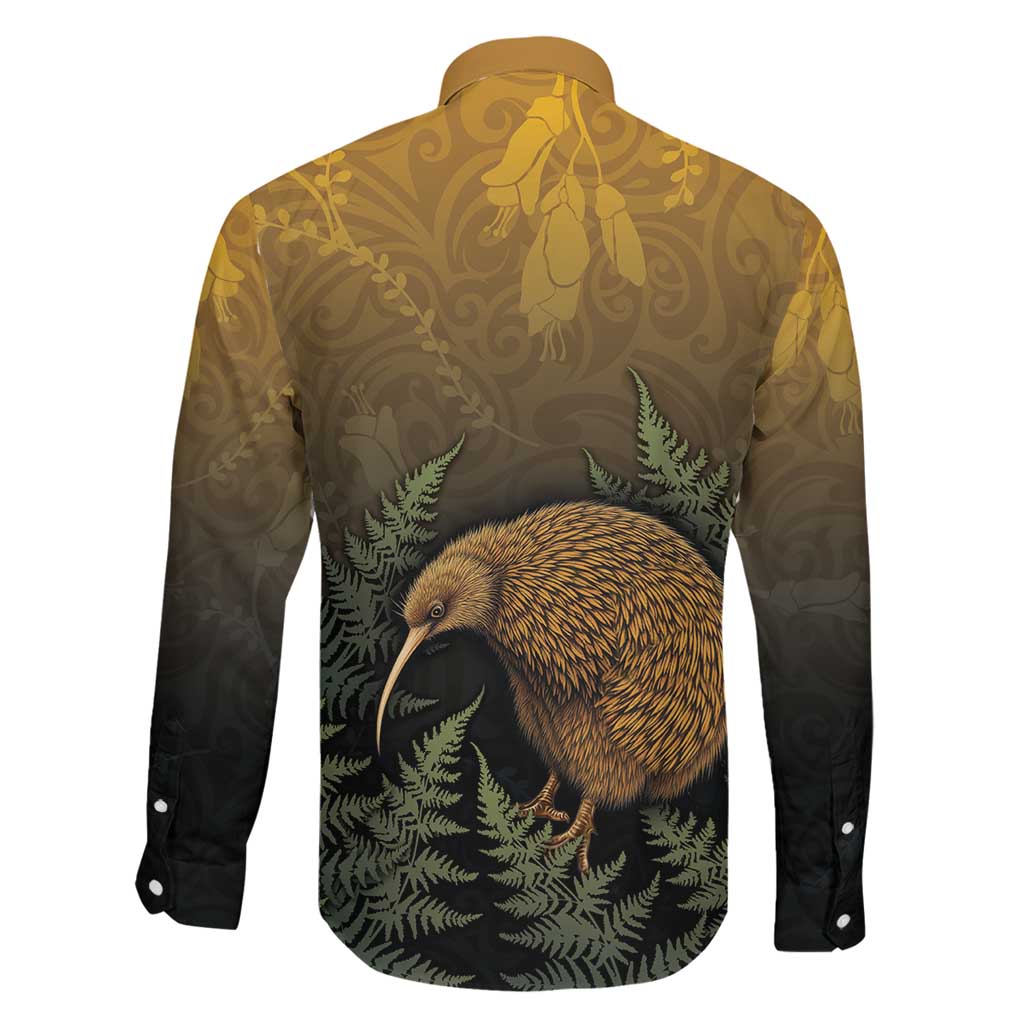 New Zealand Kiwi Bird Family Matching Puletasi and Hawaiian Shirt Silver Fern Mix Maori Pattern LT05 - Polynesian Pride