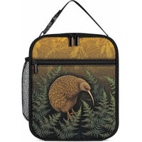 New Zealand Kiwi Bird Lunch Bag Silver Fern Mix Maori Pattern