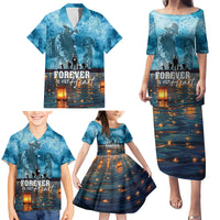 Hawaii Memorial Day Lantern Floating Family Matching Puletasi and Hawaiian Shirt Always In Our Hearts LT05 - Polynesian Pride