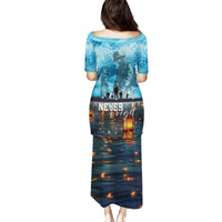 Hawaii Memorial Day Lantern Floating Family Matching Puletasi and Hawaiian Shirt Always In Our Hearts LT05 - Polynesian Pride