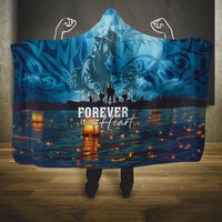 Hawaii Memorial Day Lantern Floating Hooded Blanket Always In Our Hearts