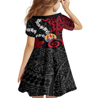 Tahiti Heiva Festival Family Matching Off Shoulder Maxi Dress and Hawaiian Shirt Floral Pattern With Coat Of Arms LT05 - Polynesian Pride