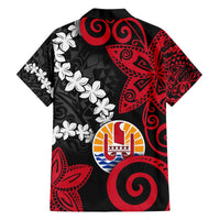 Tahiti Heiva Festival Hawaiian Shirt Floral Pattern With Coat Of Arms LT05 - Polynesian Pride