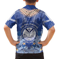 Marshall Islands Jemenei Day Family Matching Summer Maxi Dress and Hawaiian Shirt Polynesian Tribal Tattoo Seashell Necklace LT05 - Polynesian Pride