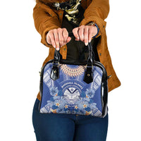 Marshall Islands Jemenei Day Shoulder Handbag Polynesian Tribal Tattoo Seashell Necklace