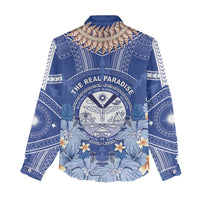 Marshall Islands Jemenei Day Women Casual Shirt Polynesian Tribal Tattoo Seashell Necklace LT05 - Polynesian Pride