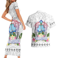 Guam Chamorro Liberation Day Couples Matching Short Sleeve Bodycon Dress and Hawaiian Shirt 81st Anniversary LT05 - Polynesian Pride
