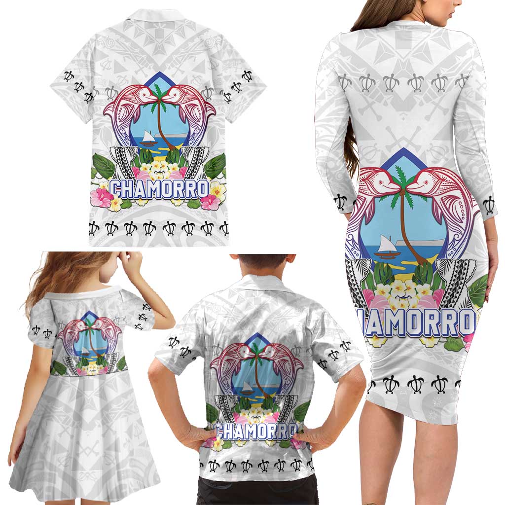 Guam Chamorro Liberation Day Family Matching Long Sleeve Bodycon Dress and Hawaiian Shirt 81st Anniversary LT05 - Polynesian Pride