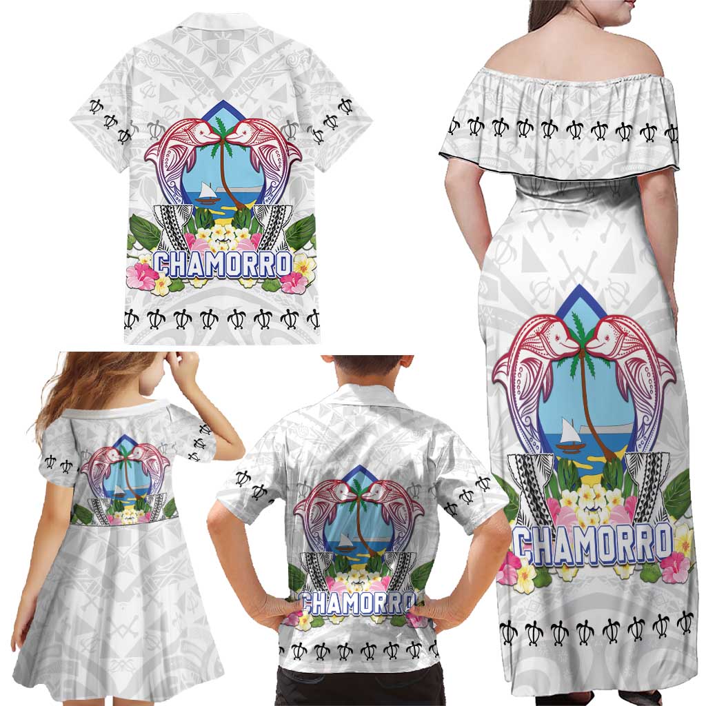 Guam Chamorro Liberation Day Family Matching Off Shoulder Maxi Dress and Hawaiian Shirt 81st Anniversary LT05 - Polynesian Pride