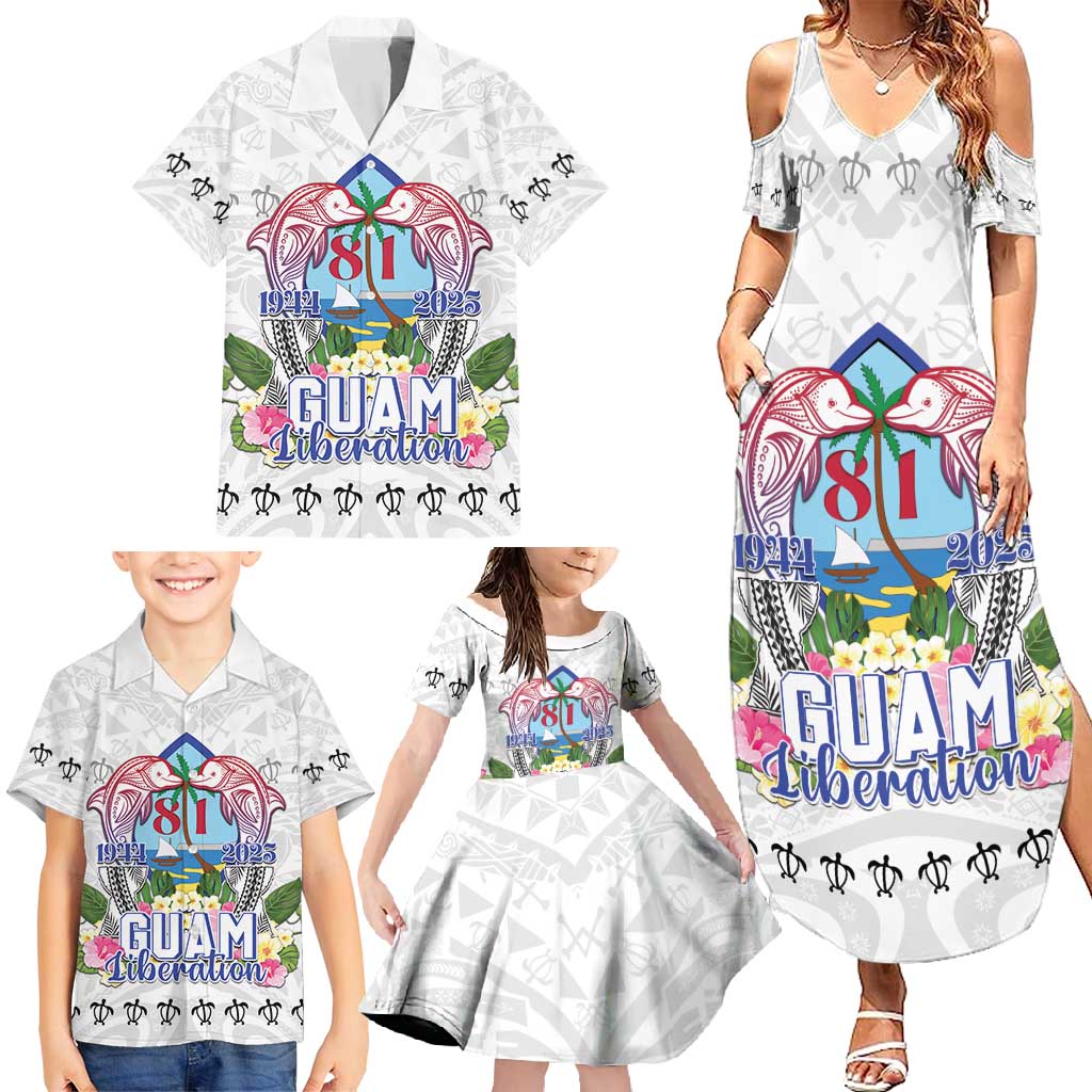 Guam Chamorro Liberation Day Family Matching Summer Maxi Dress and Hawaiian Shirt 81st Anniversary LT05 - Polynesian Pride