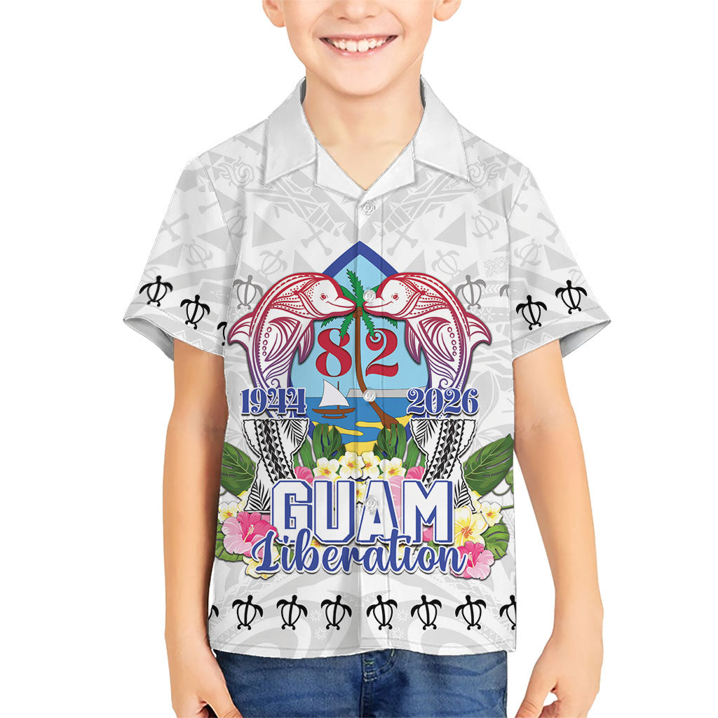 Guam Chamorro Liberation Day Kid Hawaiian Shirt 82nd Anniversary LT05 Kid White - Polynesian Pride