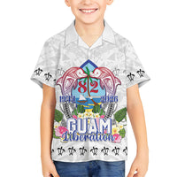 Guam Chamorro Liberation Day Kid Hawaiian Shirt 82nd Anniversary LT05 Kid White - Polynesian Pride