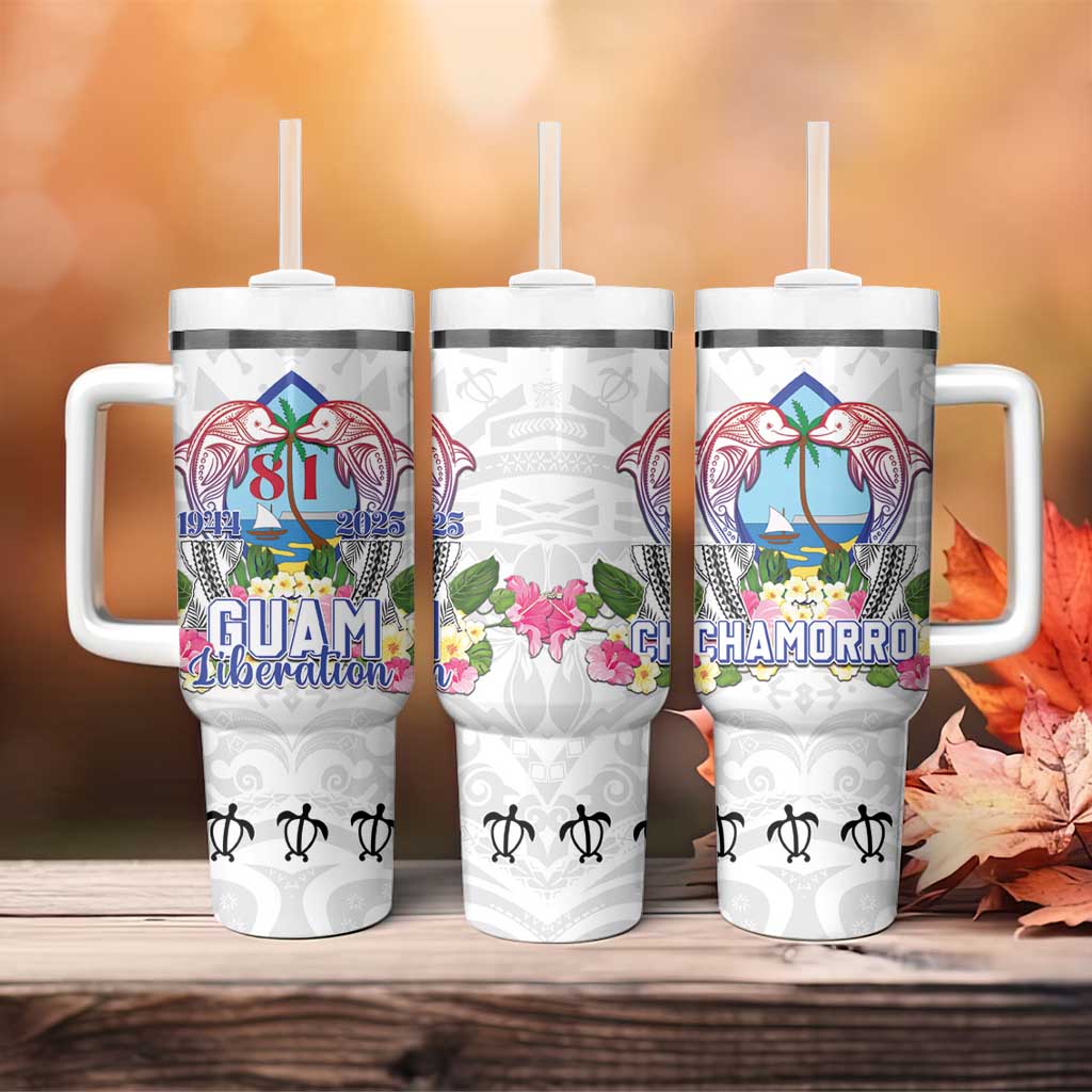 Guam Chamorro Liberation Day Tumbler With Handle 81st Anniversary LT05