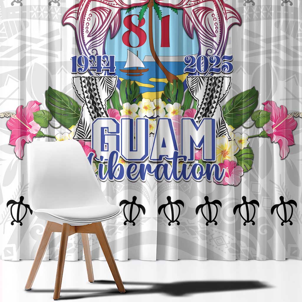 Guam Chamorro Liberation Day Window Curtain 81st Anniversary LT05