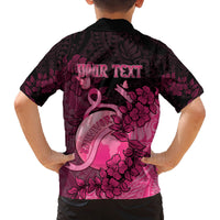 Personalised Cancer Fighter Family Matching Off Shoulder Short Dress and Hawaiian Shirt I Beat Cancer LT05 - Polynesian Pride