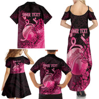 Personalised Cancer Fighter Family Matching Summer Maxi Dress and Hawaiian Shirt I Beat Cancer LT05 - Polynesian Pride
