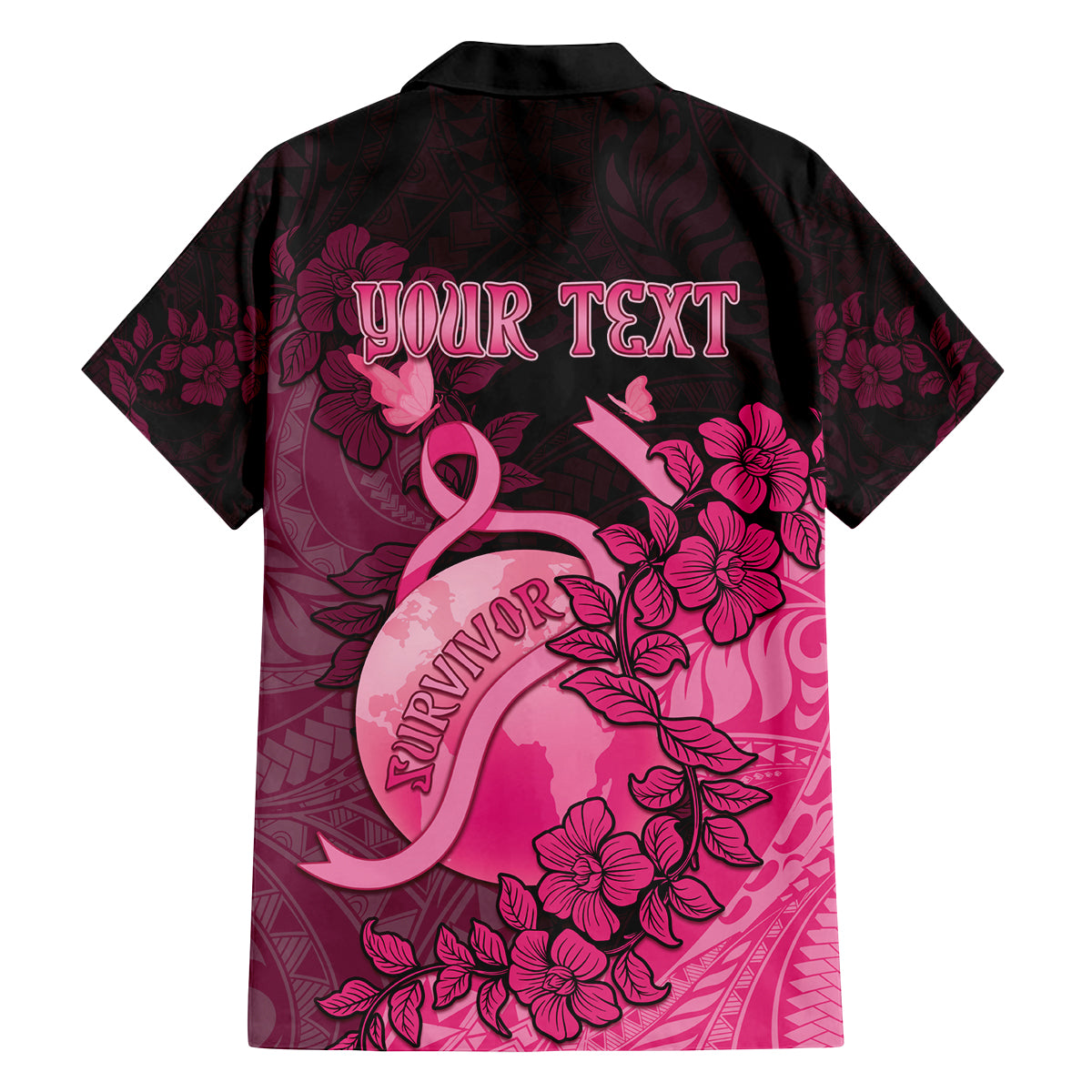 Personalised Cancer Fighter Family Matching Summer Maxi Dress and Hawaiian Shirt I Beat Cancer LT05 - Polynesian Pride