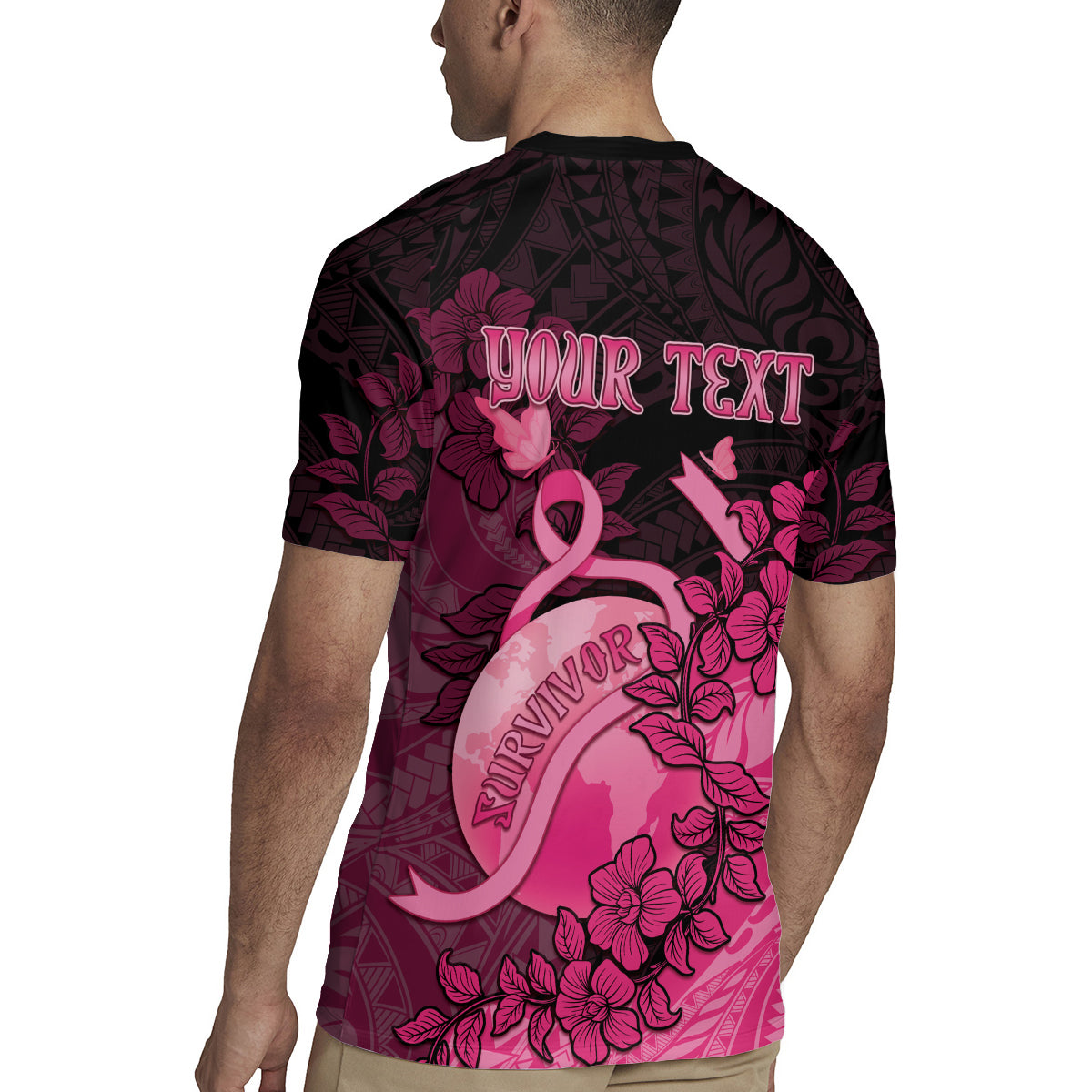 Personalised Cancer Fighter Rugby Jersey I Beat Cancer