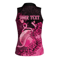 Personalised Cancer Fighter Women Sleeveless Polo Shirt I Beat Cancer LT05 - Polynesian Pride
