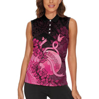 Personalised Cancer Fighter Women Sleeveless Polo Shirt I Beat Cancer LT05 - Polynesian Pride