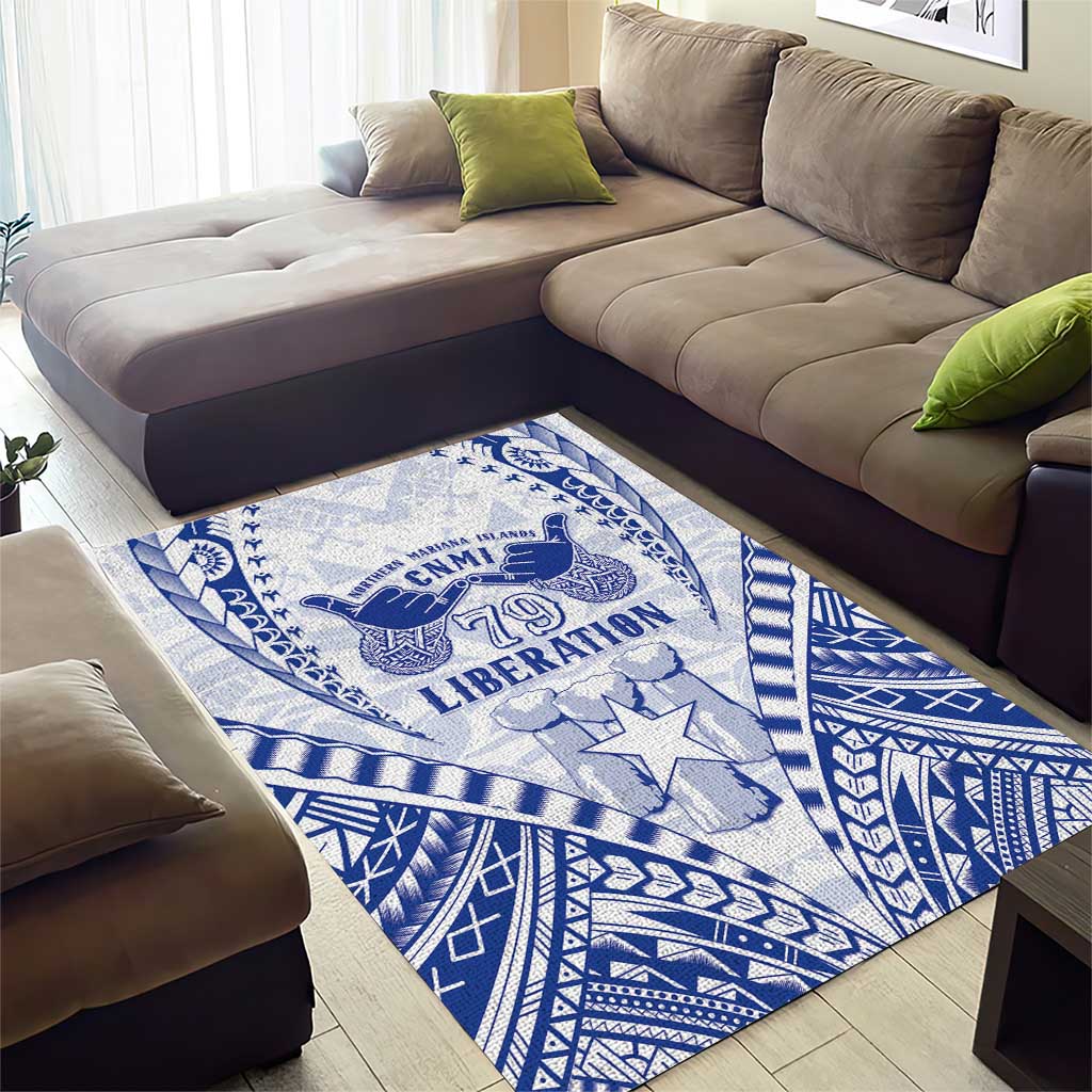 Northern Mariana Islands Liberation Day Area Rug 79th Anniversary LT05 - Polynesian Pride