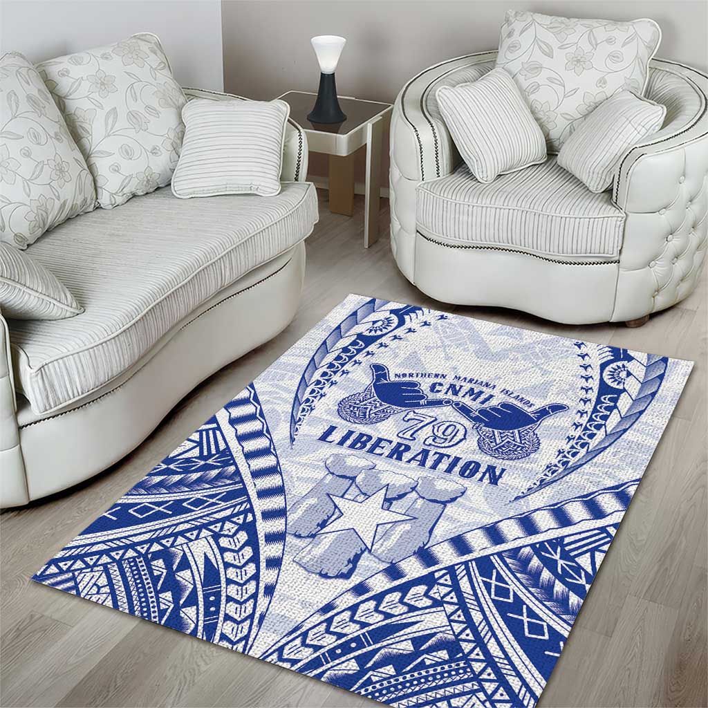 Northern Mariana Islands Liberation Day Area Rug 79th Anniversary LT05 - Polynesian Pride