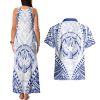 Northern Mariana Islands Liberation Day Couples Matching Tank Maxi Dress and Hawaiian Shirt 79th Anniversary LT05 - Polynesian Pride