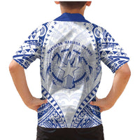 Northern Mariana Islands Liberation Day Family Matching Mermaid Dress and Hawaiian Shirt 79th Anniversary LT05 - Polynesian Pride