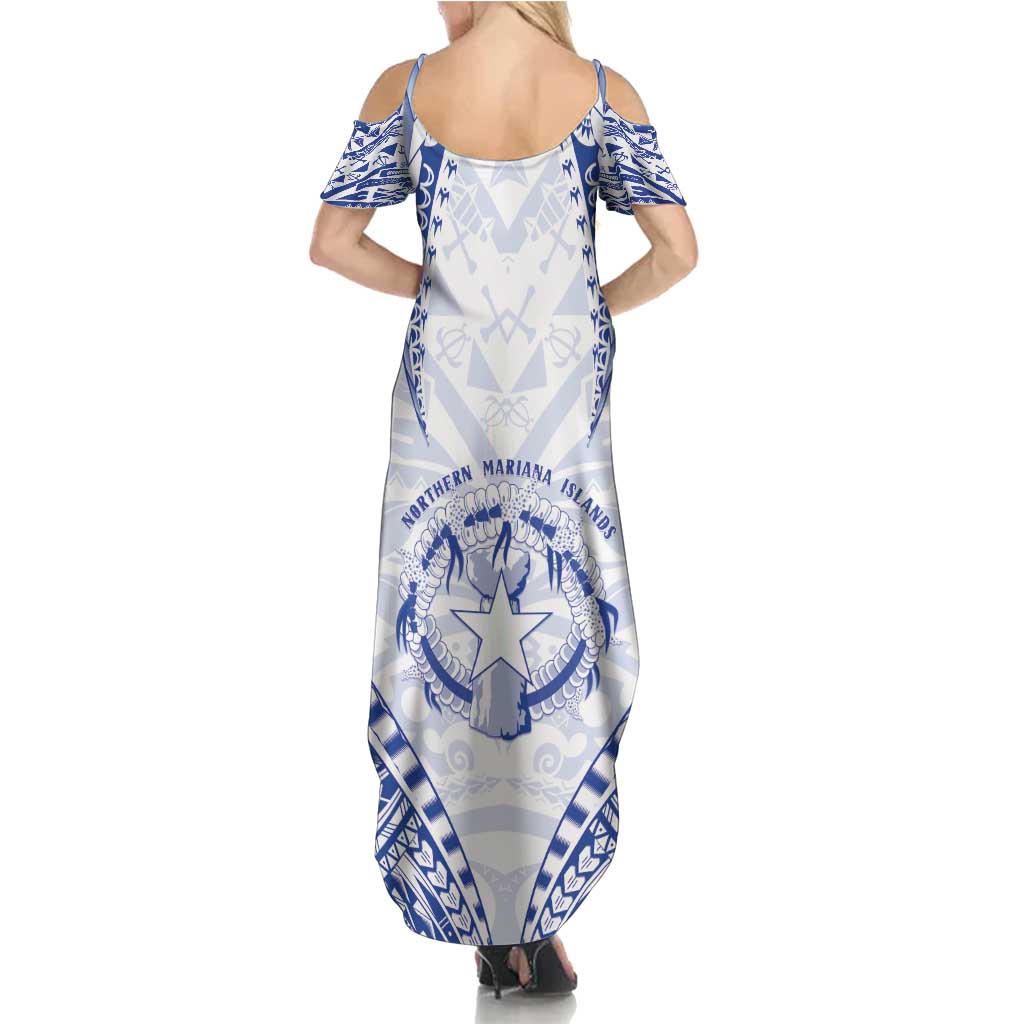 Northern Mariana Islands Liberation Day Family Matching Summer Maxi Dress and Hawaiian Shirt 79th Anniversary LT05 - Polynesian Pride