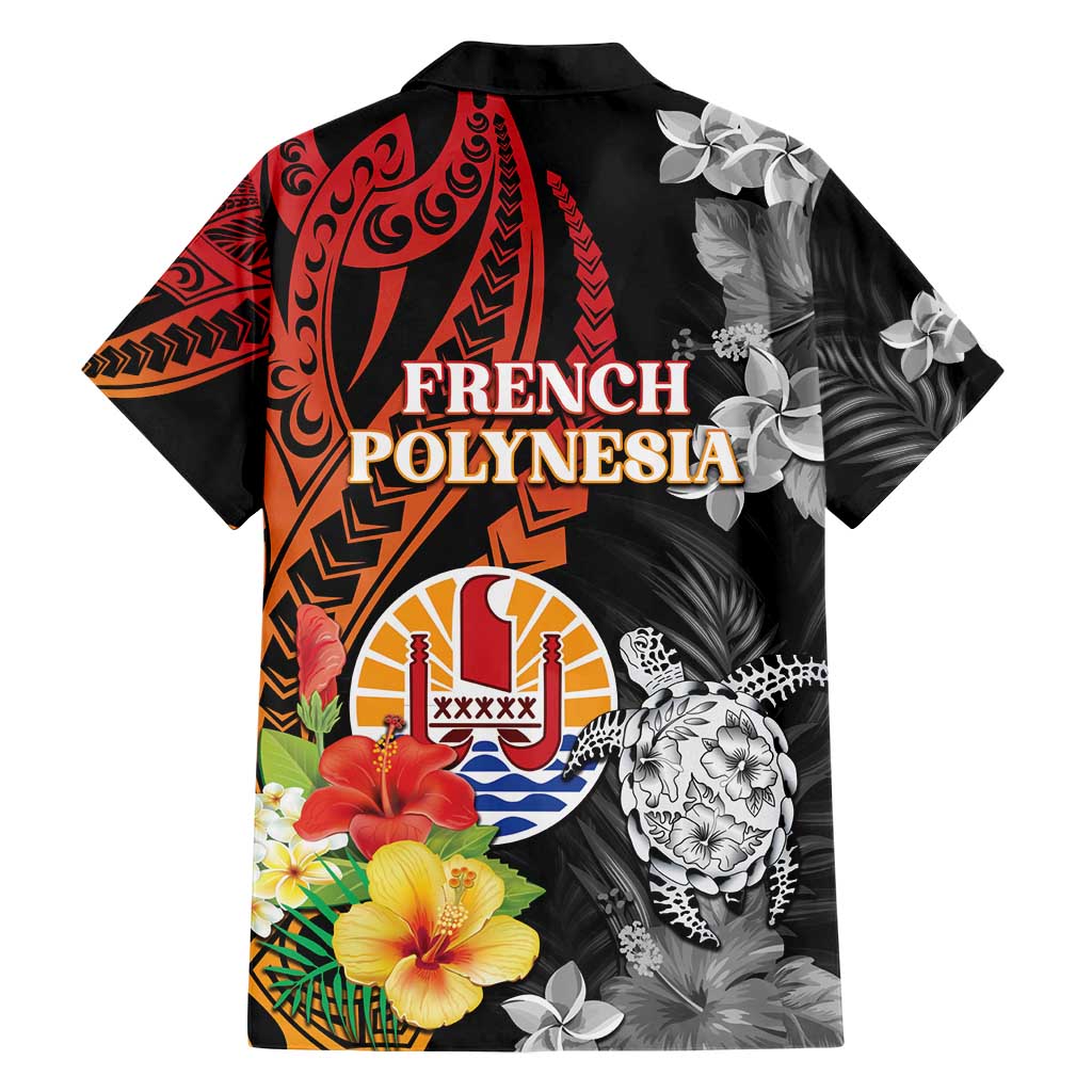 French Polynesia Bastille Day Family Matching Short Sleeve Bodycon Dress and Hawaiian Shirt Tropical Turtle Hibiscus Polynesian Pattern LT05 - Polynesian Pride